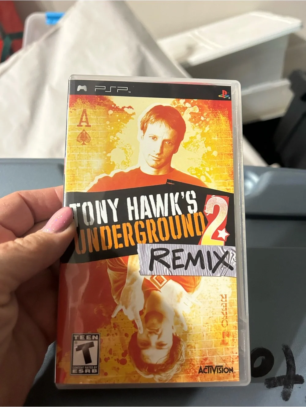 Sony PSP Tony Hawk's Underground 2 Remix Video Game - Orange Black White